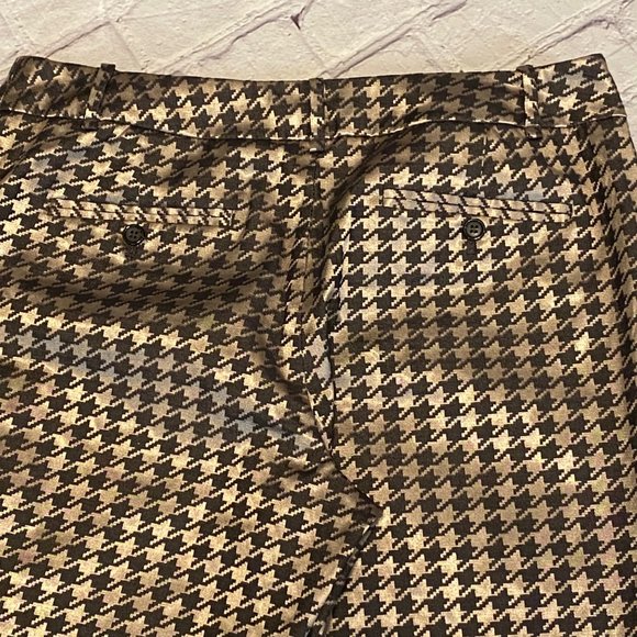 THE LIMITED Cassidy Fit Slacks in Metallic Bronze Brown Ankle Pants - Sz 12 - Picture 7 of 11